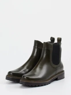 Ginger & Glove – Chelsea Boot aus Lammleder Dunkelgrün