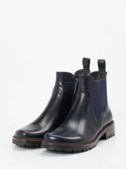 Ginger & Glove – Chelsea-Boots aus Lammleder Nachtblau