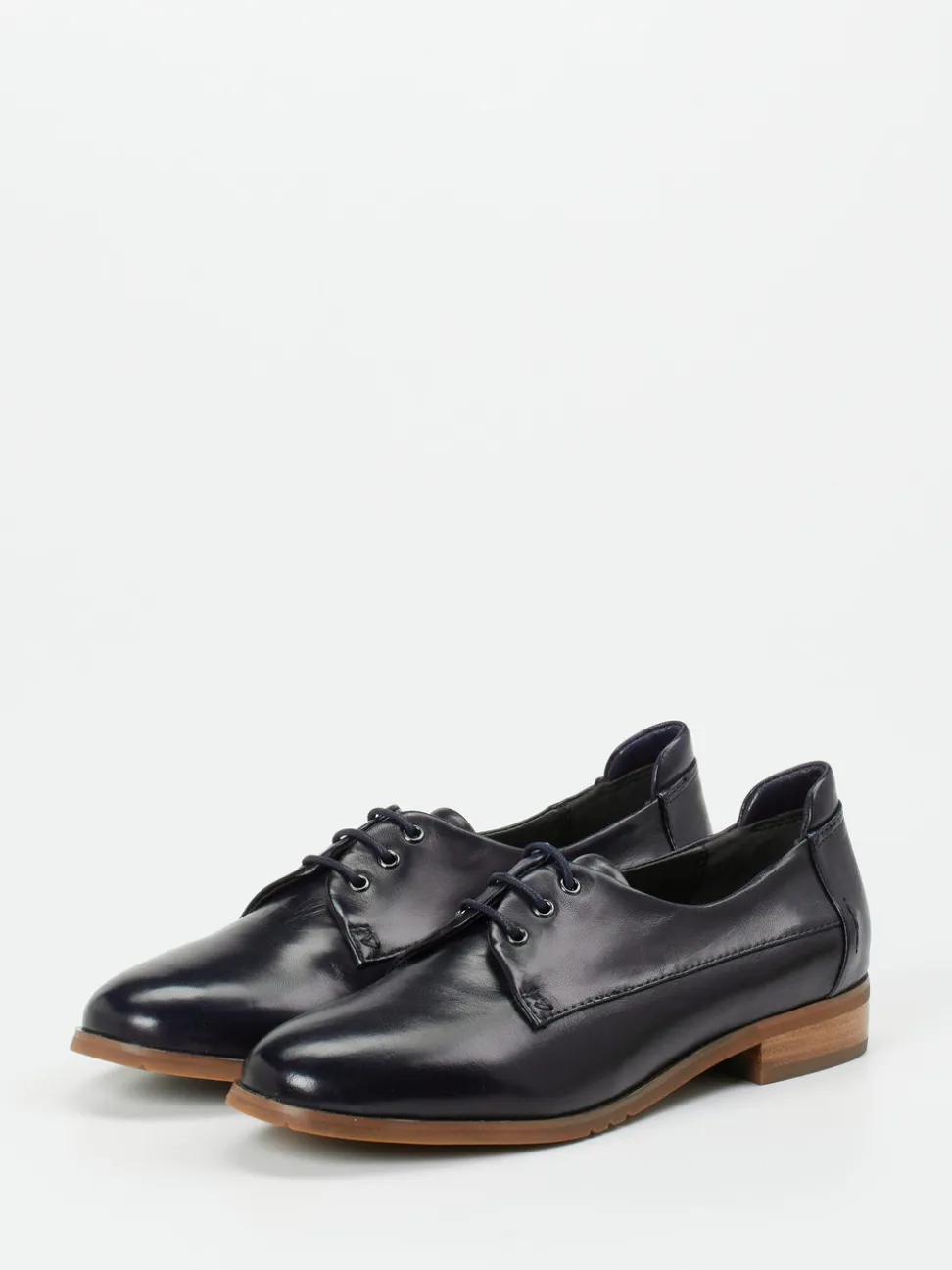 Ginger & Glove – Derby-Schuhe aus Lammleder Tintenblau