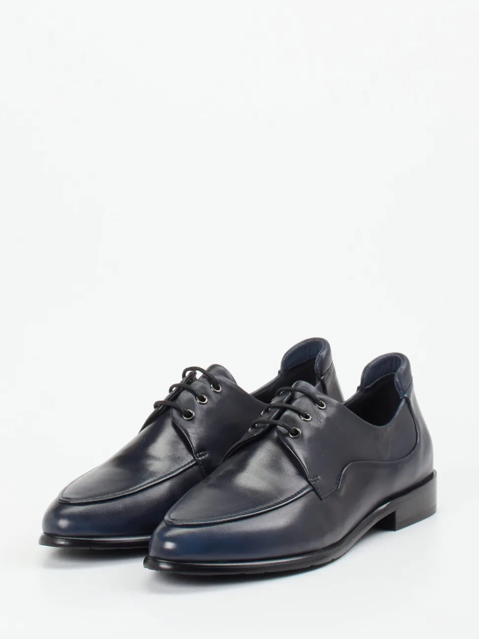 Ginger & Glove – Derby-Schuhe aus Lammleder Dunkelblau