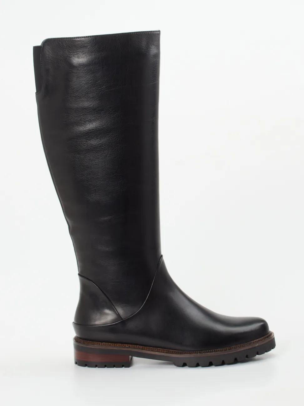 Ginger & Glove – Kniehohe Stiefel aus Lammleder schwarz
