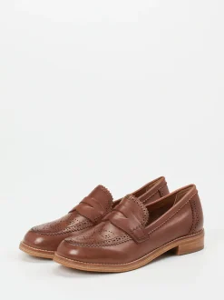 Ginger & Glove – Loafer aus Kalbleder in Braun