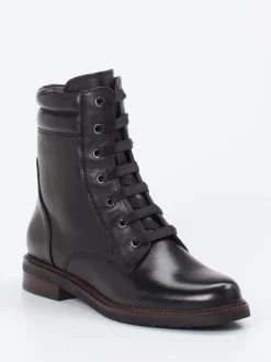 Ginger & Glove – Schnürboots aus Lammleder schwarz