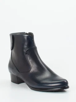 Ginger & Glove – Stiefelette aus Lammleder Dunkelblau