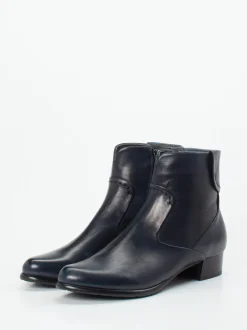 Ginger & Glove – Stiefelette aus Lammleder Dunkelblau