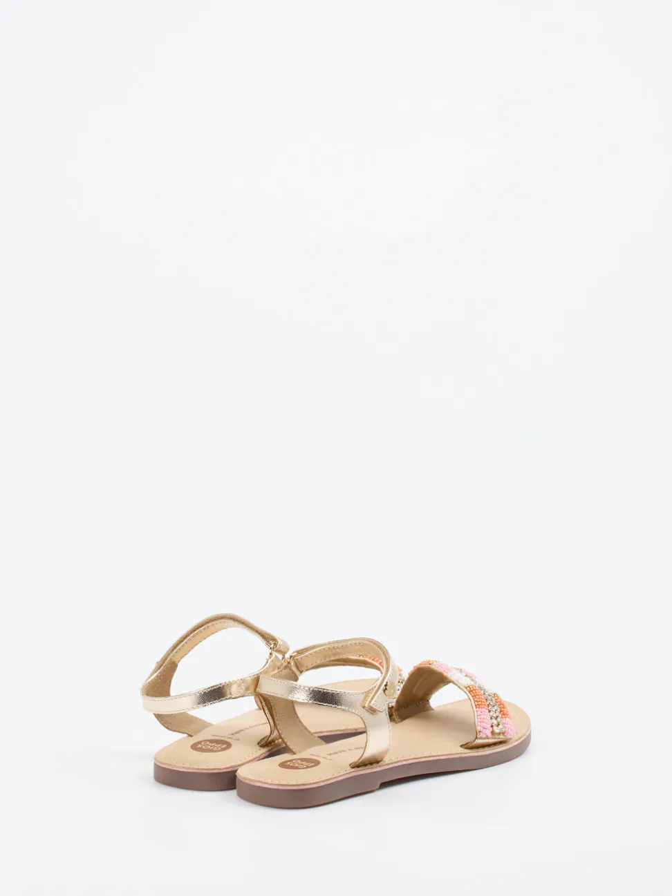 Gioseppo – Riemchensandale aus Metallicleder Gold