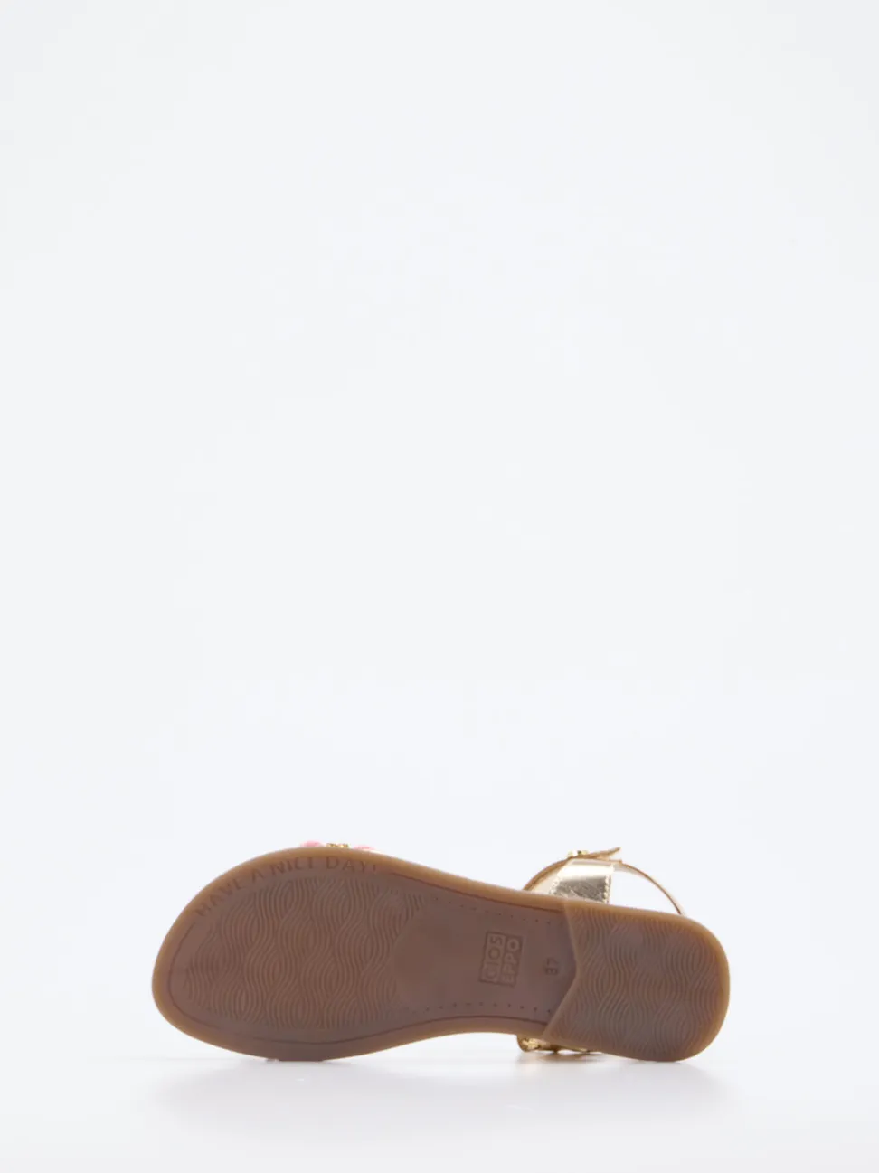Gioseppo – Riemchensandale aus Metallicleder Gold
