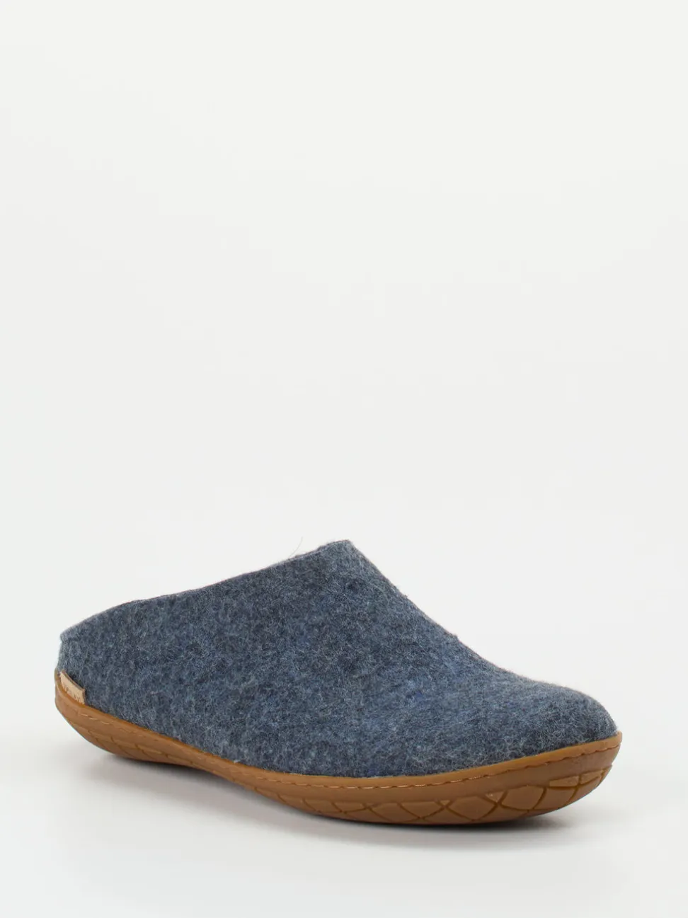 Glerups – Filzpantoffeln aus Wollfilz in Jeansblau