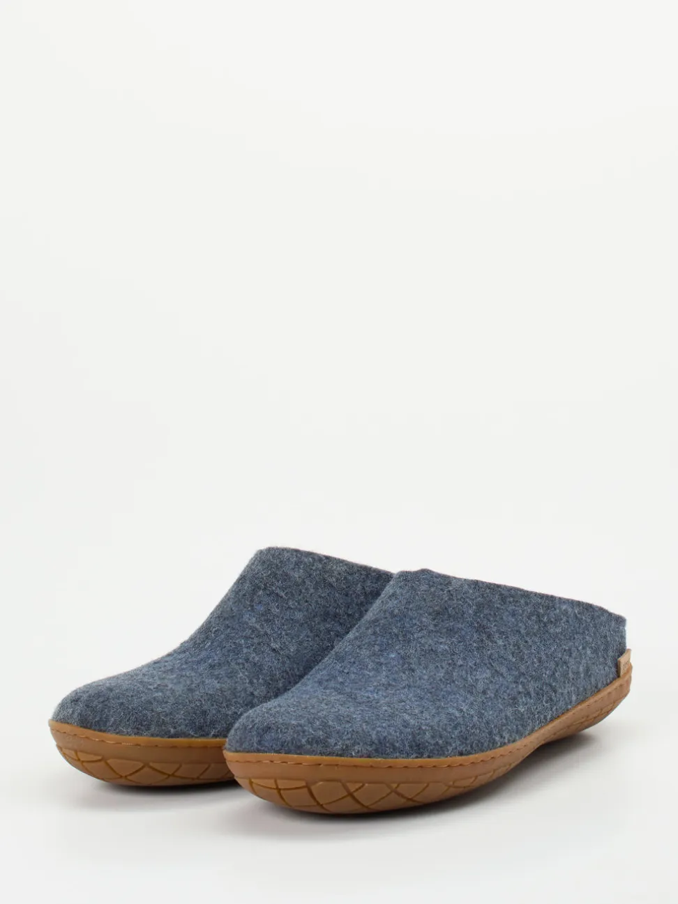 Glerups – Filzpantoffeln aus Wollfilz in Jeansblau
