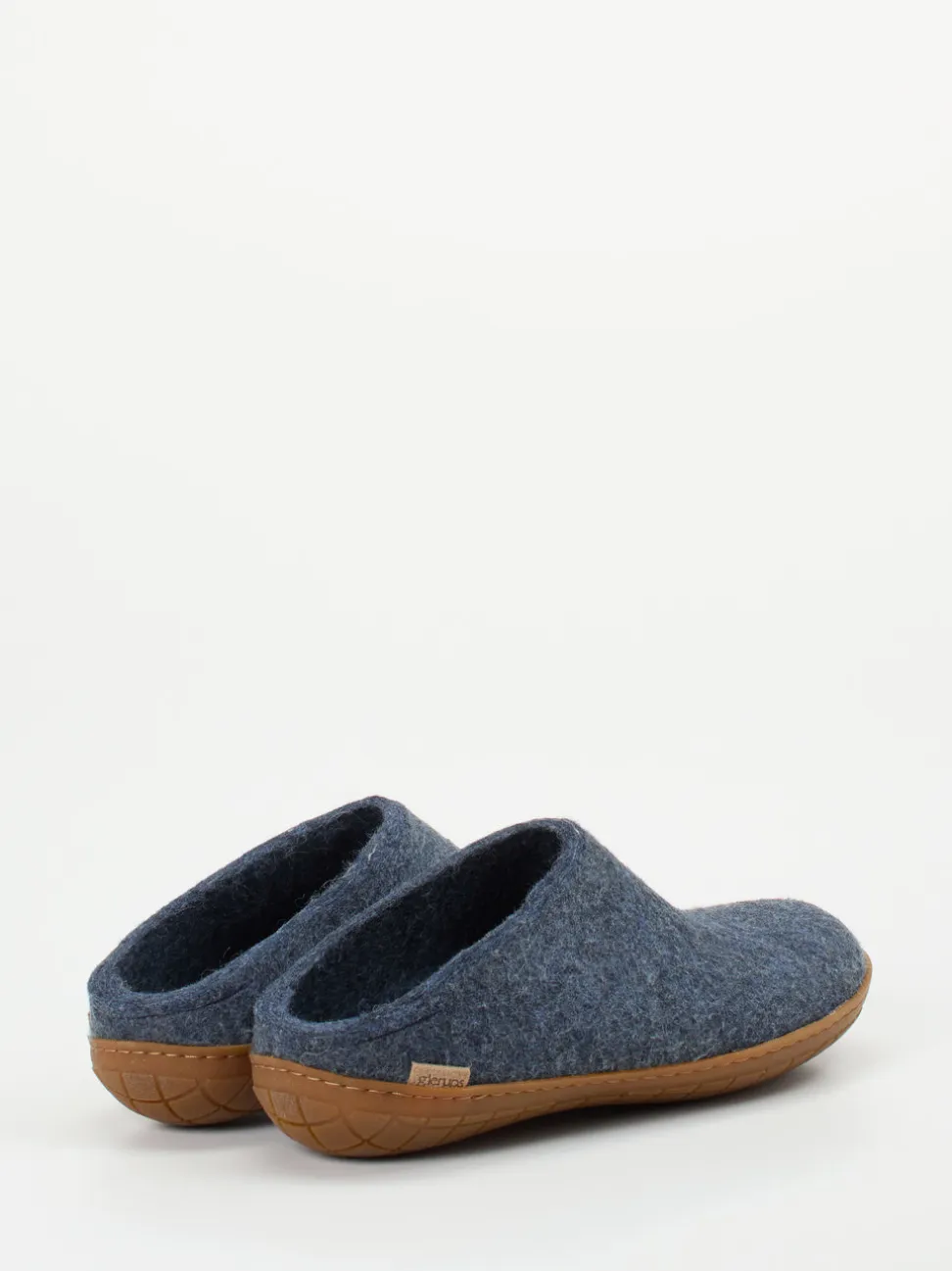 Glerups – Filzpantoffeln aus Wollfilz in Jeansblau