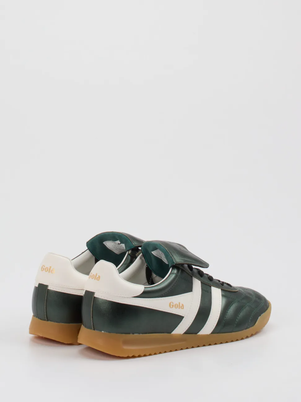 Gola – Retro-Sneaker aus glänzendem Leder grün