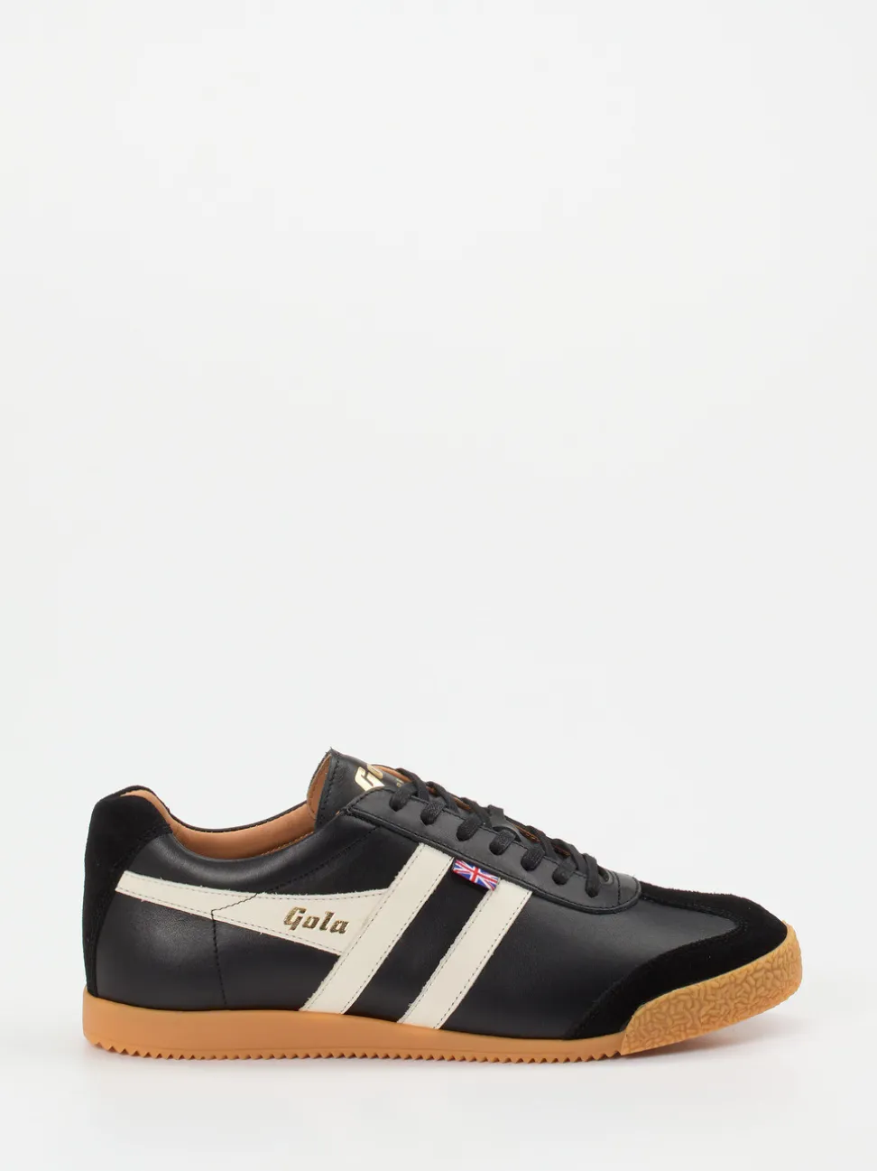 Gola – Retro-Sneaker aus Kalbleder schwarz