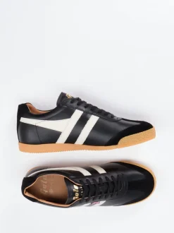 Gola – Retro-Sneaker aus Kalbleder schwarz