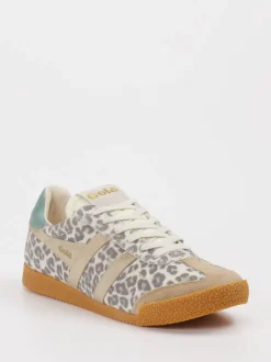 Gola – Retro-Sneaker aus Leder mit Animal-Print