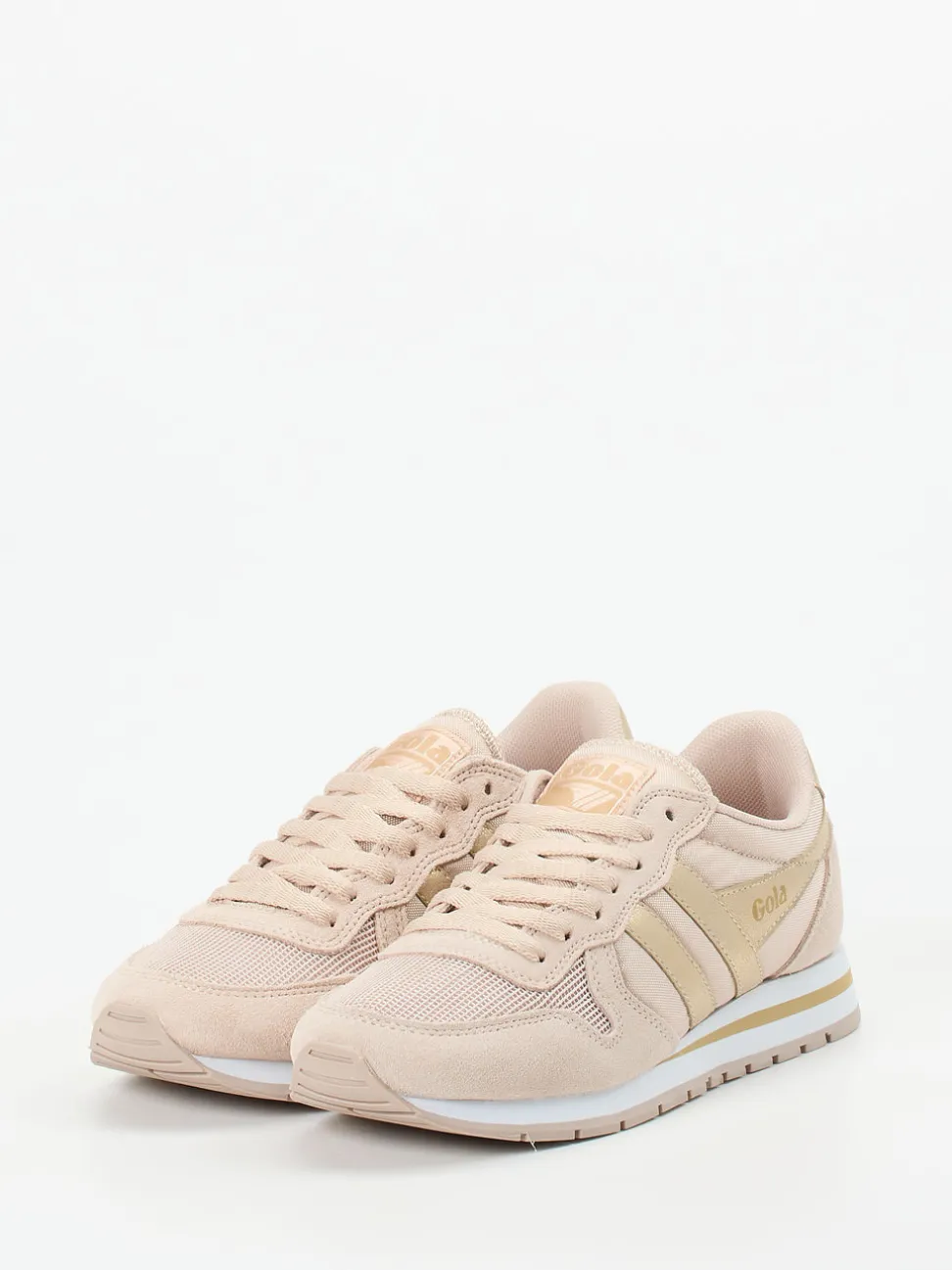 Gola – Retro-Sneaker aus Textil und Veloursleder Beige