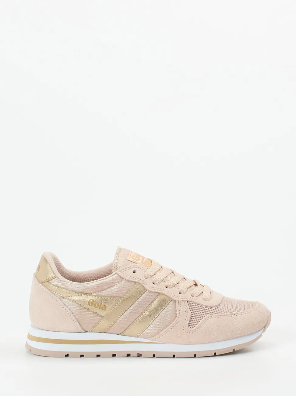 Gola – Retro-Sneaker aus Textil und Veloursleder Beige