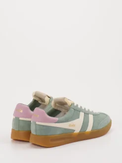 Gola – Retro-Sneaker aus Veloursleder Salbeigrün