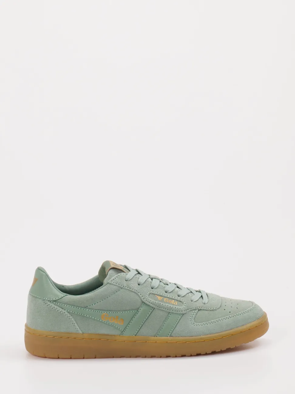 Gola – Retro-Sneaker aus Veloursleder Salbeigrün