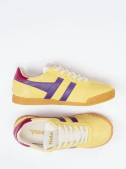 Gola – Retro-Sneaker aus Veloursleder Gelb