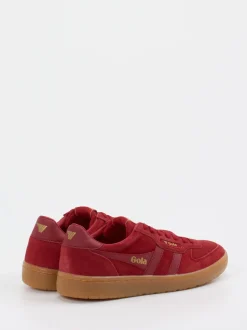 Gola – Retro-Sneaker aus Veloursleder Dunkelrot