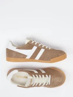 Gola – Retro-Sneaker aus Veloursleder sandbraun