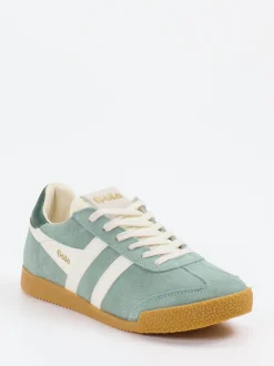 Gola – Retro-Sneaker aus Veloursleder Salbeigrün