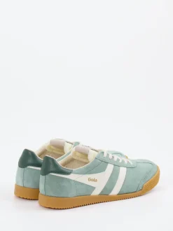 Gola – Retro-Sneaker aus Veloursleder Salbeigrün