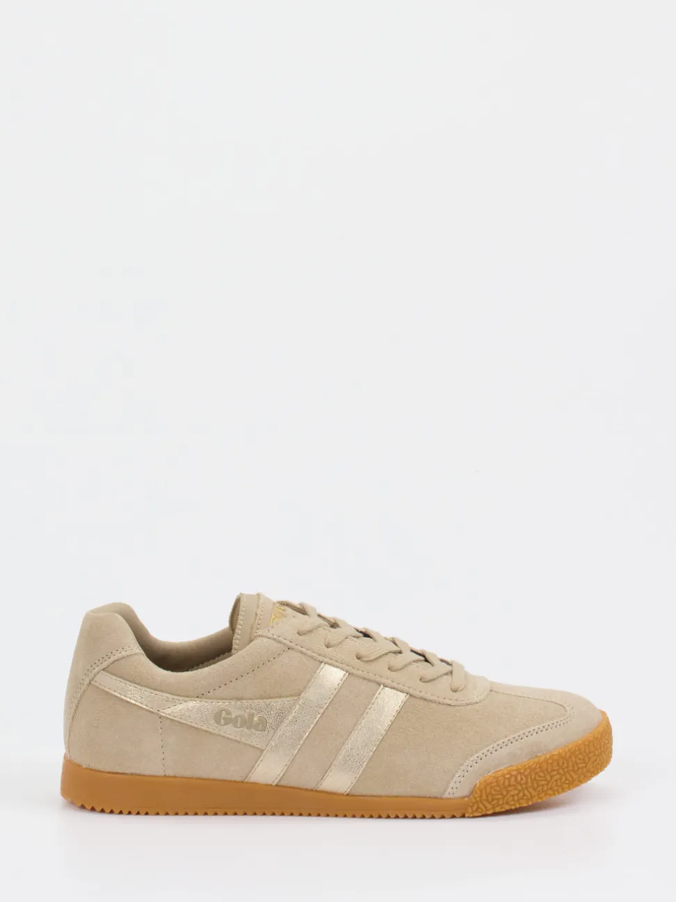 Gola – Retro-Sneaker aus Veloursleder beige