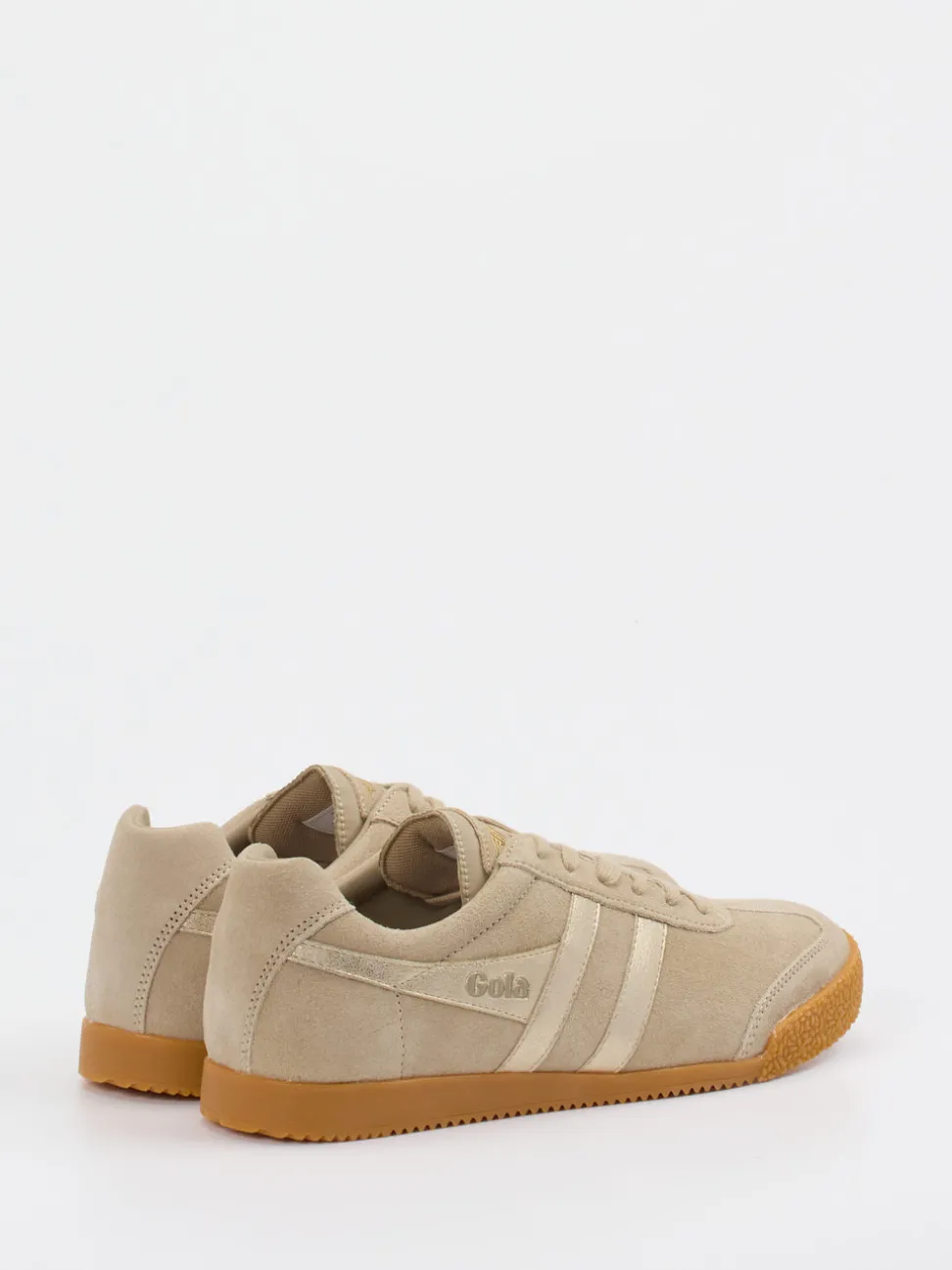 Gola – Retro-Sneaker aus Veloursleder beige