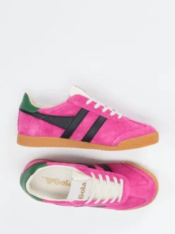 Gola – Retro-Sneaker aus Veloursleder Pink