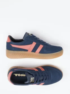 Gola – Retro-Sneaker aus Veloursleder Dunkelblau