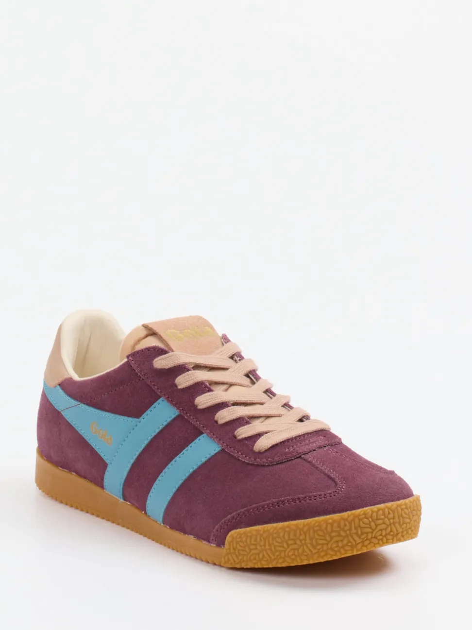 Gola – Retro-Sneaker aus Veloursleder brombeerfarben