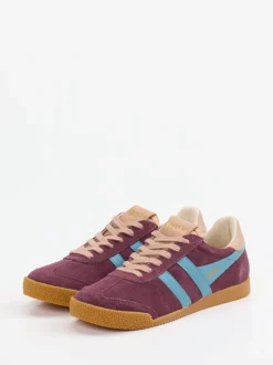 Gola – Retro-Sneaker aus Veloursleder brombeerfarben