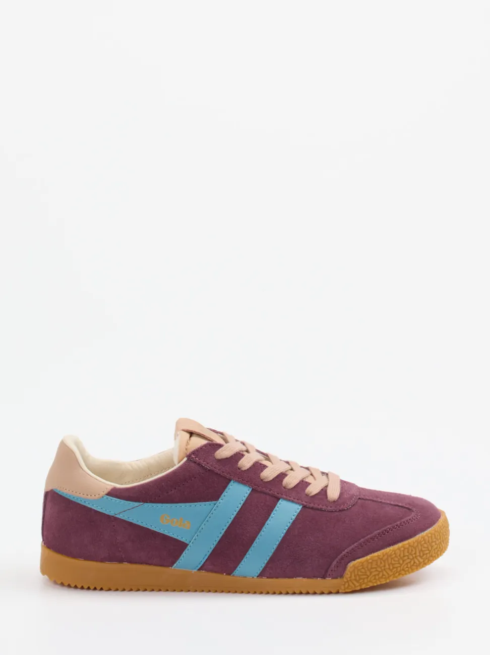 Gola – Retro-Sneaker aus Veloursleder brombeerfarben