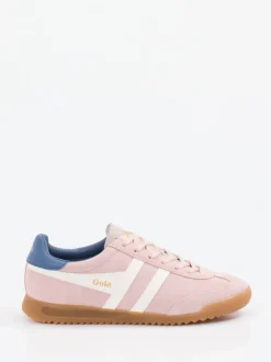 Gola – Retro-Sneaker aus Veloursleder Altrosa