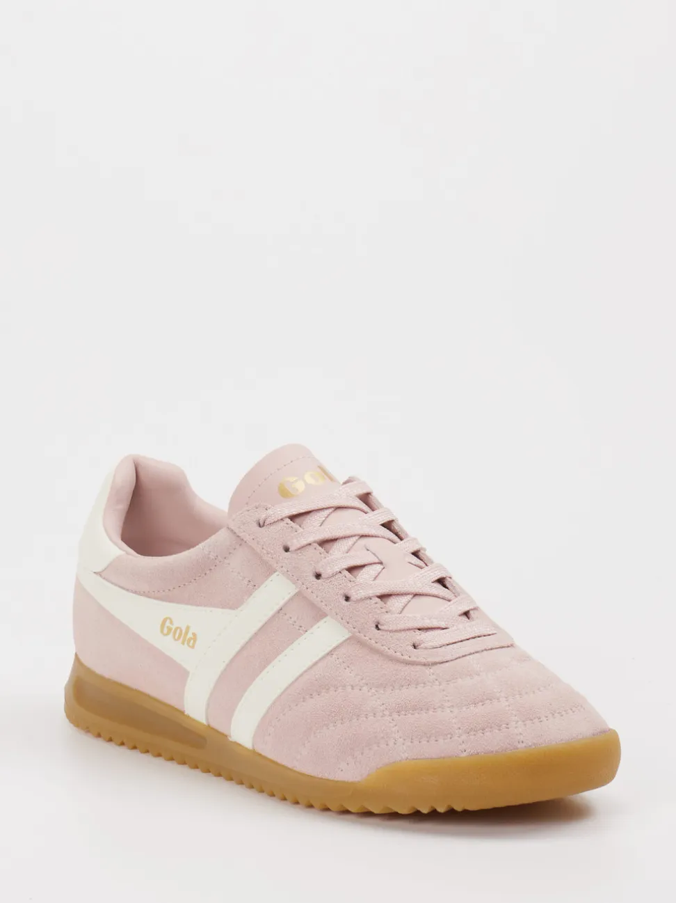 Gola – Retro-Sneaker aus Veloursleder Altrosa