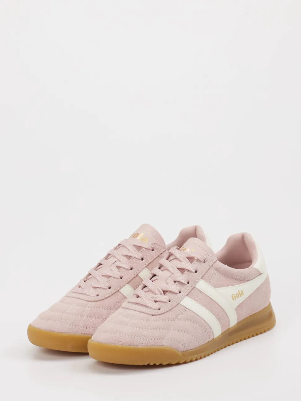 Gola – Retro-Sneaker aus Veloursleder Altrosa