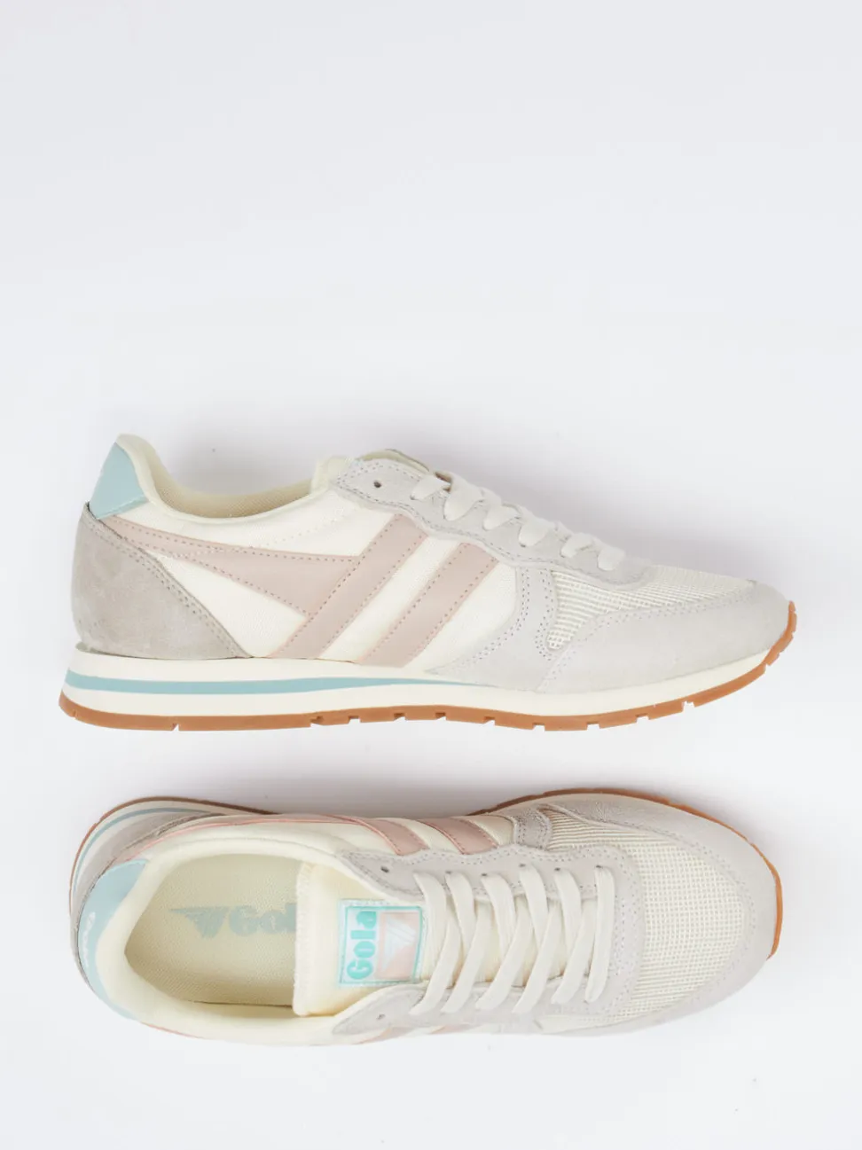 Gola – Retro-Sneaker aus Veloursleder beige