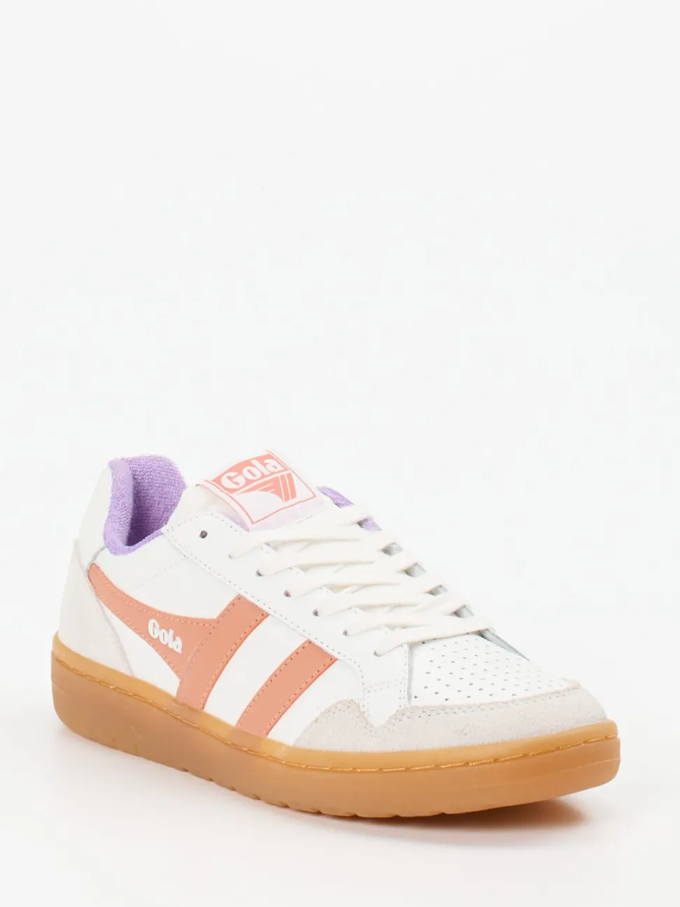Gola – Sneaker aus Leder in Weiß mit Pastell