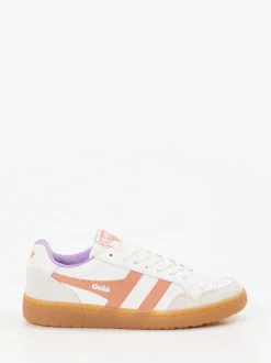 Gola – Sneaker aus Leder in Weiß mit Pastell