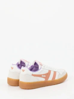 Gola – Sneaker aus Leder in Weiß mit Pastell
