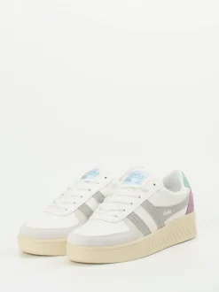 Gola – Sneaker aus Synthetik und Veloursleder Off-White