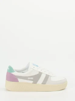 Gola – Sneaker aus Synthetik und Veloursleder Off-White