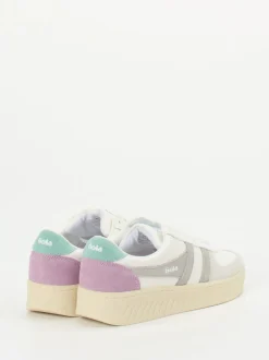 Gola – Sneaker aus Synthetik und Veloursleder Off-White