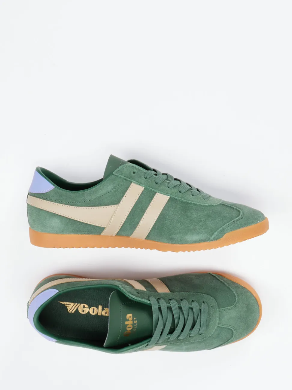 Gola – Sneaker aus Veloursleder in Salbeigrün