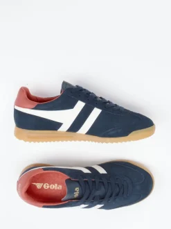 Gola – Sneaker aus Veloursleder Dunkelblau