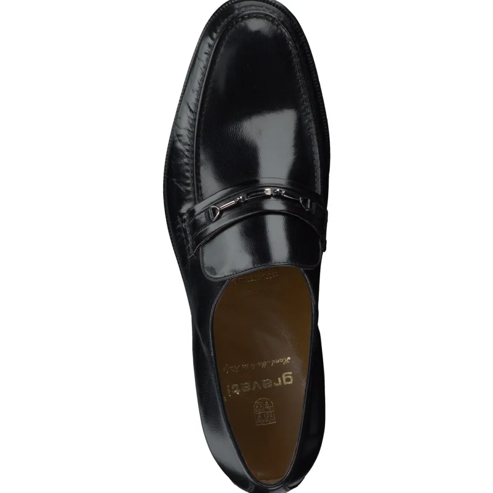 Gravati – Loafer aus Ziegenleder schwarz glänzend