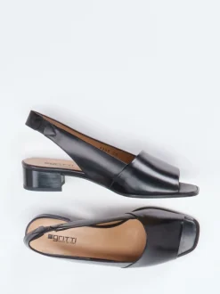 Gritti – Slingpumps aus Kalbleder schwarz