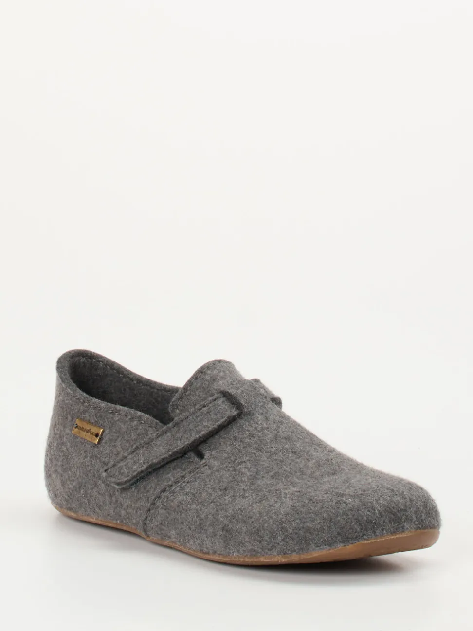 Haflinger – Filzpantoffel aus Wolle grau
