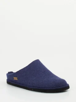 Haflinger – Filzpantoffeln aus Schurwolle marineblau